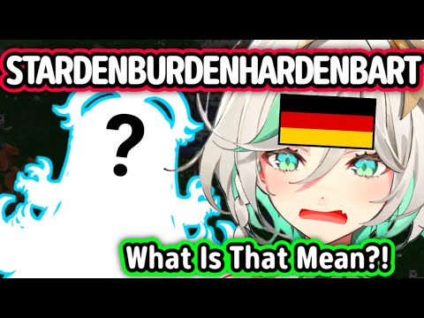 Cecilia Isn't German Enough To Know STARDENBURDENHARDENBART