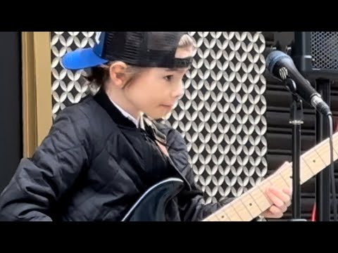 R.E.M - The One I Love #rock #guitar #busking #8yearsold #music #song #alternativerock #michael #fyp