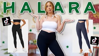 trying on the VIRAL leggings from halara! (worth the hype?)