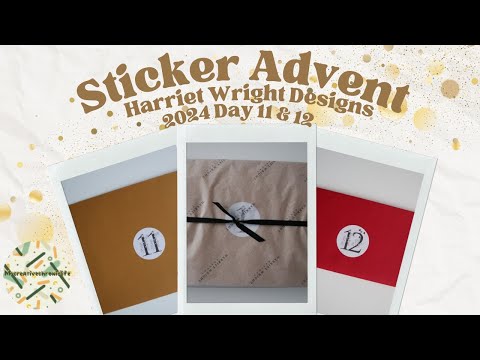 Advent open with me- Day 11 & 12 ft Harriet wright Designs 2024