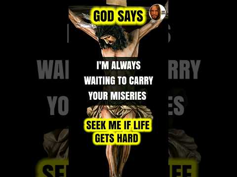 When Life gets Hard Seek me | #jesus God's Message #shorts  #god