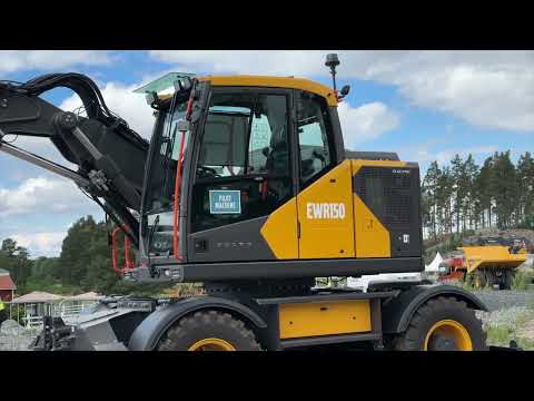 Prototype Electric Wheeled Excavator! | Volvo EWR150