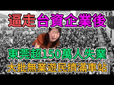 逼走台資企業後，東莞超150萬人失業，大批無業遊民擠滿車站！外資臺企撤離後中國的悲慘現狀！ | 窺探家【爆料频道】