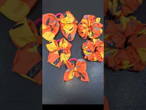 New scrunchies with bow #shortsviral #scrunchies #bowscrunchies #bow #hairbows