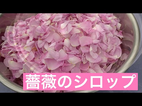 【シェフ の仕事 】薔薇のシロップ🌹　オールドローズ "ロサ・ダマスケナ”の香り