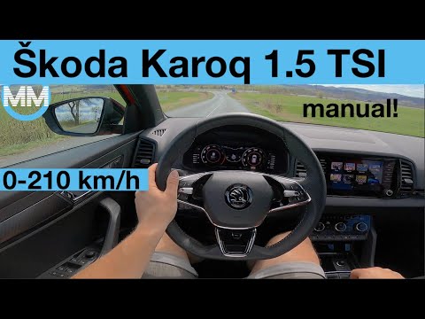 Skoda Karoq 1.5 TSI MANUAL POV Test Drive + Acceleration 0-200 km/h