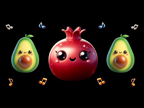 Baby sensory dancing fruits video. Fun baby sensory videos. #BabySensory #highcontrast