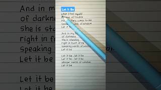 Boost Your English Skills! | Learn with Let It Be by The Beatles #shorts