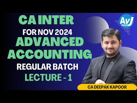 Adv Accounting Lecture 1 Regular Batch (12 Feb)