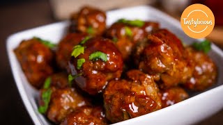 Delicious Homemade Baked BBQ Meatballs Recipe | Best Homemade Meatball Recipe