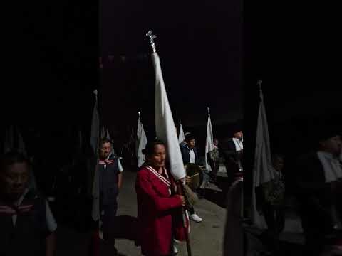 Procesión en Las Haldas con Él Santísimo y Los Adoradores Nocturnos