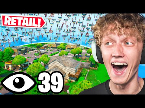 I Got All 40 Players To Land Retail Row In Fortnite Reload (Sweaty Tournament)