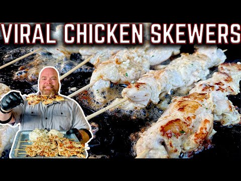 WALTWINS LAST COOK?? 😱 VIRAL CHICKEN SKEWERS ON THE FLAT TOP GRIDDLE - EASY GRIDDLE RECIPE