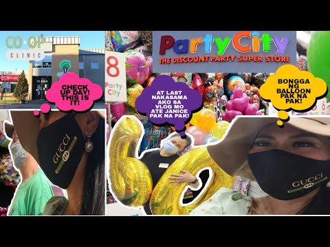 CHECK UP DAY 🫁 || MY HUBBY BIRTHDAY PREP @ PARTY CITY SK CANADA🎉🎈|| BONGGA  DESIGNS || JANICE MILLIS