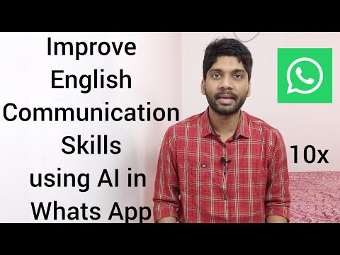 Improve English Communication skills using AI in Whats App (Telugu)