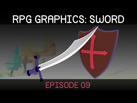 RPG graphics E09: Sword and Shield [Blender]