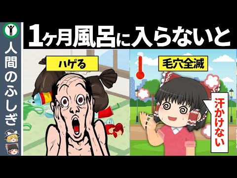 【衝撃】1ヶ月風呂に入らないとどうなる【ゆっくり解説】