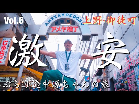 【VLOG#6】アメ横を散歩！食べ歩き・たたき売り、安さに驚き！