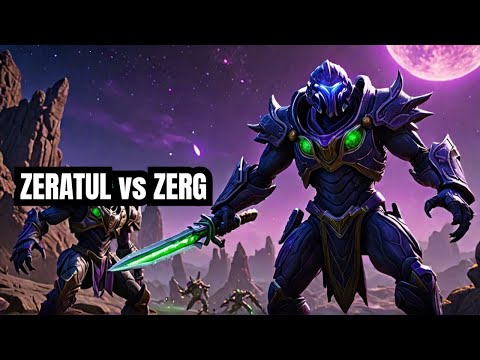 Starcraft! Zeratul takes on the Zerg Cerebrates and army!