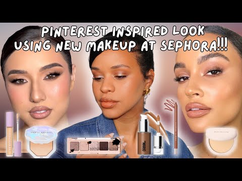 Pinterest-Inspired Soft Glam Makeup | New Sephora Must-Haves! Fenty, Rare Beauty, Natasha Denona