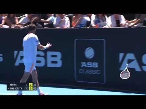 Cameron Norrie strikes spectator with racket but avoids disqualification in New Zealand