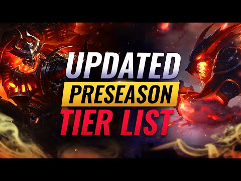 UPDATED PRESEASON Tier List - League of Legends Patch 12.22