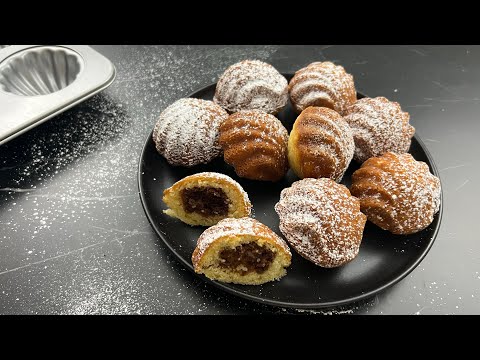 Madeleines with Nutella Centres