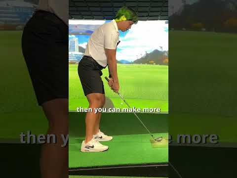 HOW TO HIT OFF SLOPED LIES (BALL ABOVE THE FEET) #golf #shorts #golftips