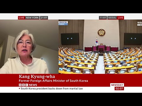 Dr. Kyung-wha Kang Discusses South Korea's Martial Law Crisis on BBC