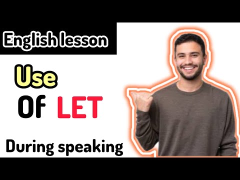 video04 | #englishlearning   | Use of Let | English speaking tips  #howtolearnenglishforbegginers