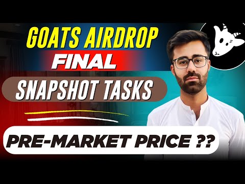 Goats Airdrop Final SnapShot & Pre-Market Price || Goats Airdrop Token Claim & Withdraw Update