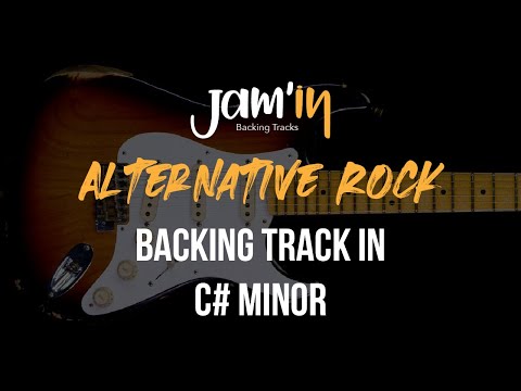 Alternative Rock Guitar Backing Track in C# Minor