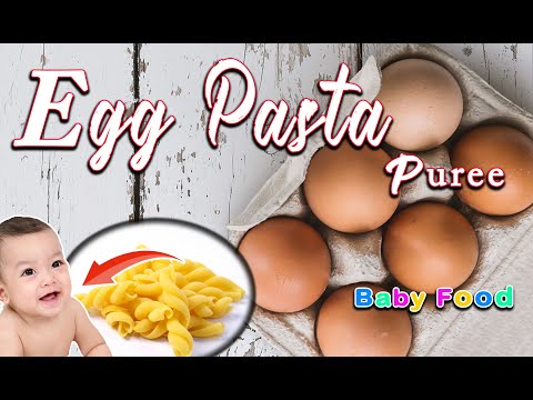 Egg Pasta Puree for Babies || Pasta Recipe for Babies|| Egg Puree for Baby || 6months plus Baby food