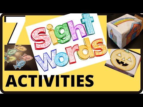 SIGHT word ACTIVITIES || SIGHT WORDS for kindergarten, UKG LKG 1st Class grade kids.