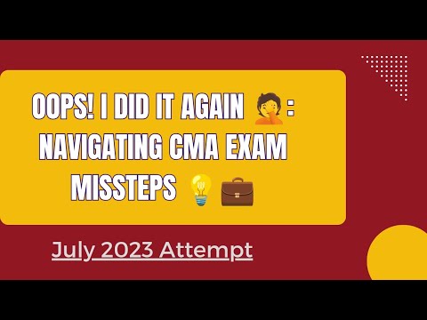 Mistakes & Blunders in CMA Exams