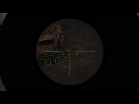 Very rare animation of stalker npc going sniper prone position