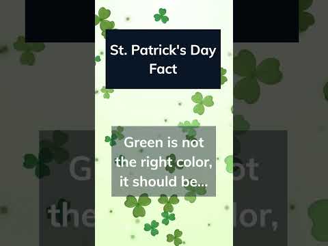 Did you know the color!? ☘️ St. Patrick's day ☘️ #shorts #facts #stpatricksday