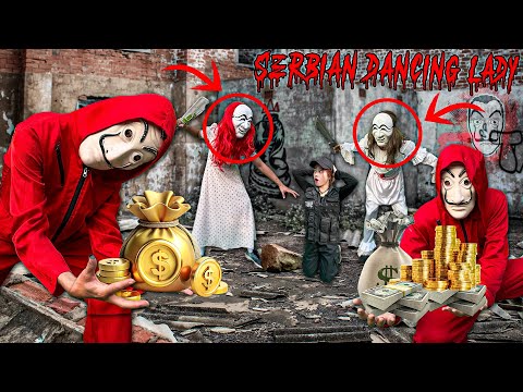 MONEY HEIST vs SERBIAN LADY DANCING ESCAPE IN REAL LIFE 1.0 (HORROR CHASE POV)