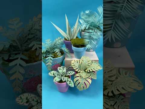 Did you know you can make paper plants with your Cricut? See full video for instructions! #cricut