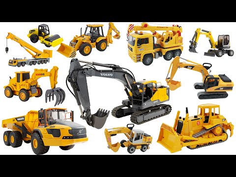 Compare with the actual video of the Bruder man Crane Truck Volvo Dumper CAT bulldozer Mixer Truck