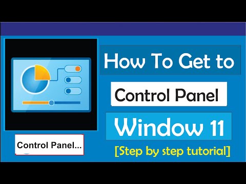 How to Get to Control Panel Windows 11