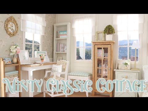 MINTY CLASSIC COTTAGE 1/6 scale handmade miniature dollhouse by Nerea Pozo