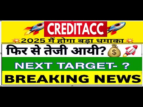 CreditAccess Grameen Ltd Share Latest News, Credit Acc Stock Technical Analysis | CreditAccess share