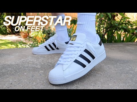 Adidas Superstar White & Black On Feet!