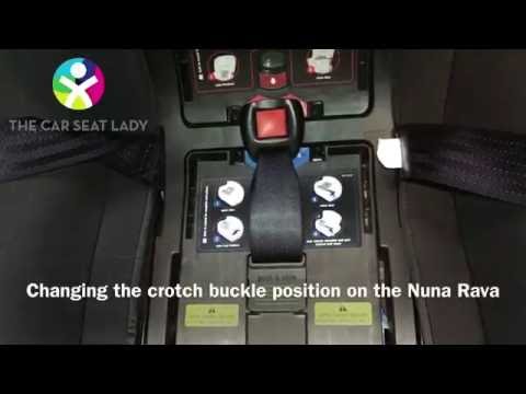 NUNA Rava: How to change the crotch buckle position - The Car Seat Lady