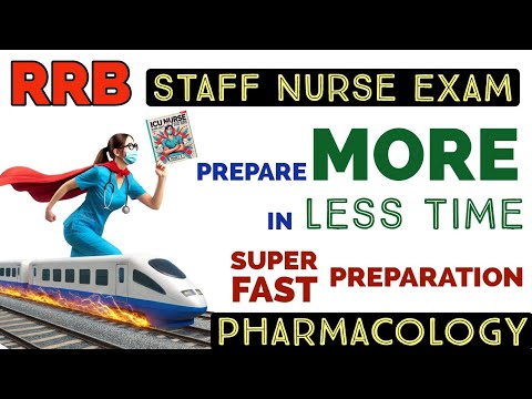 RRB staff nurse exam super fast preparation 2025