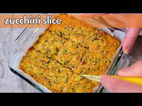 Easy Zucchini Slice Recipe! | Make it for Breakfast OR Dinner!!