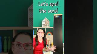 Learn Letters and Spelling for kids - write the word Cat. #shorts #firstwords #spelling