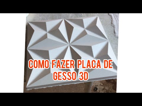 CONSTRUINDO A PRÓPRIA CASA#130 - Como fazer placas de gesso 3D - Fiz para colocar na parede da sala.