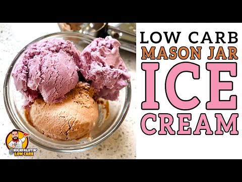 Easy Low Carb Mason Jar ICE CREAM 🍦 The BEST Keto Ice Cream Recipe!